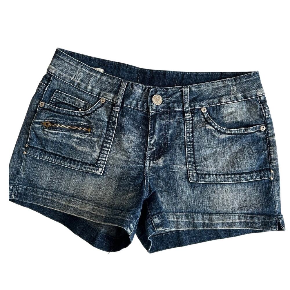 YASO Low Rise Stretch Denim Jean Shorts - Women's Size 10/30 Short Y2k Shorty